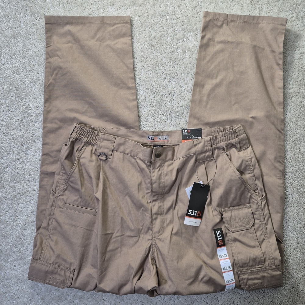 511 Tactical Taclite Pro Mens Cargo Pants 40/36 Brown Ripstop Workwear Military